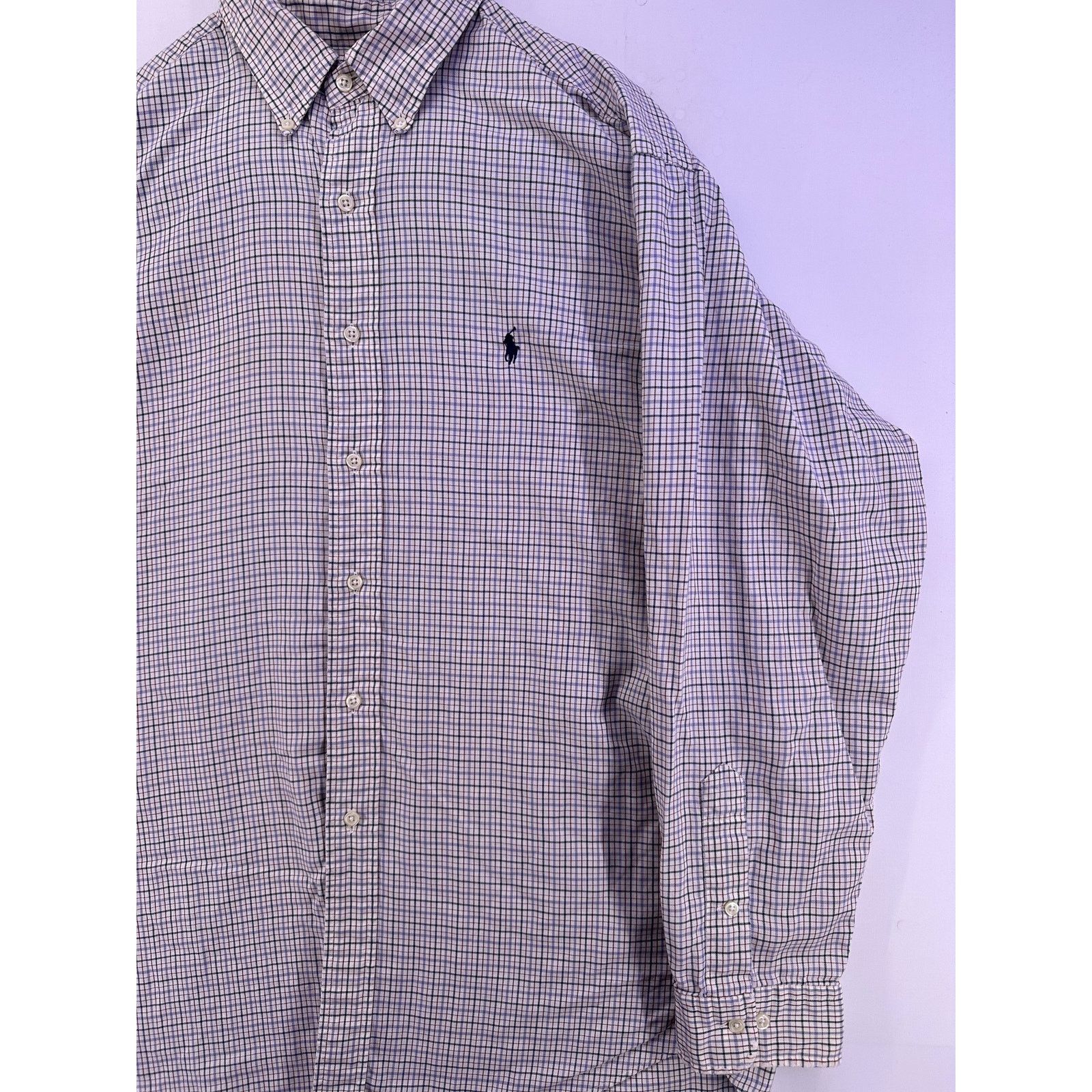 Ralph Lauren Ralph Lauren Tan Dark Color Blend Yarmouth LS Size 17 Size US XL / EU 56 / 4 - 3 Thumbnail