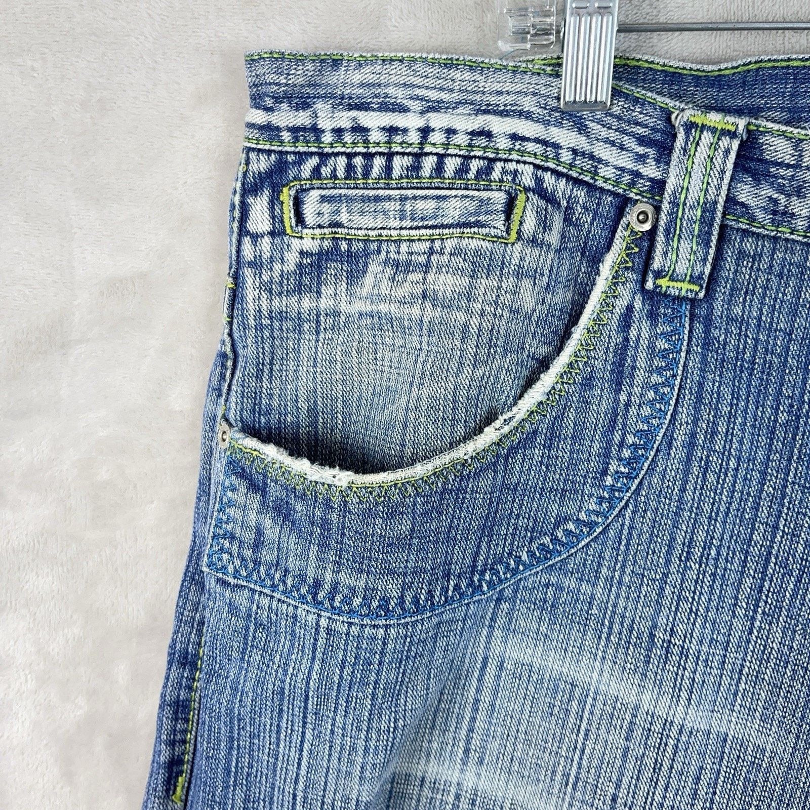 Other Y2K Miskeen Originals Baggy Robot Denim Shorts Mens 40 Size US 40 / EU 56 - 6 Thumbnail