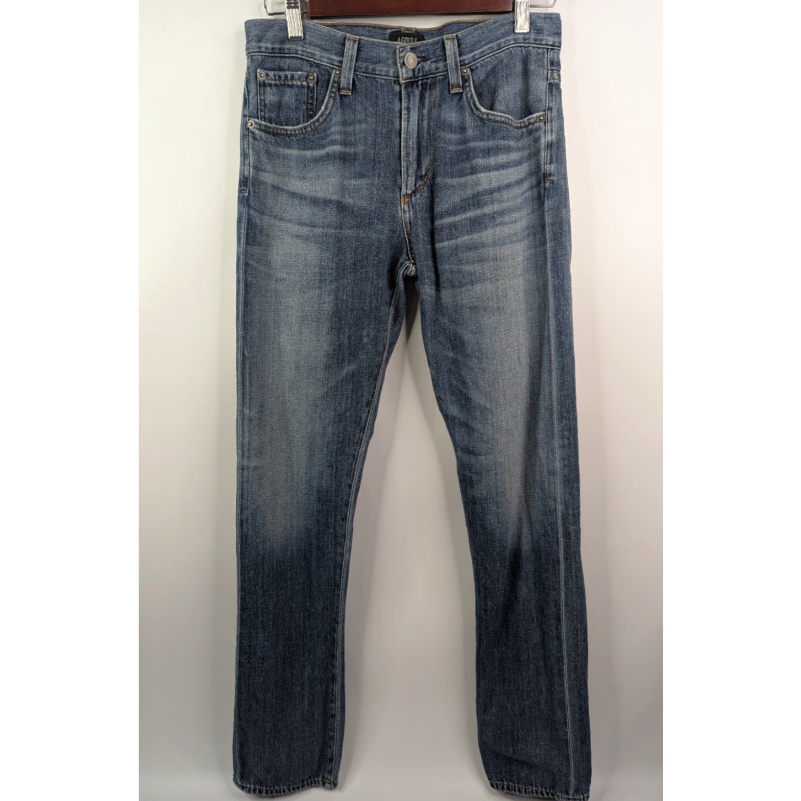Agolde AGOLDE Jeans Women's Slim Fit Mid Blue Denim 29 Size 29 Cotton 100% Regular Jeans Womens Size 29" - 2 Thumbnail