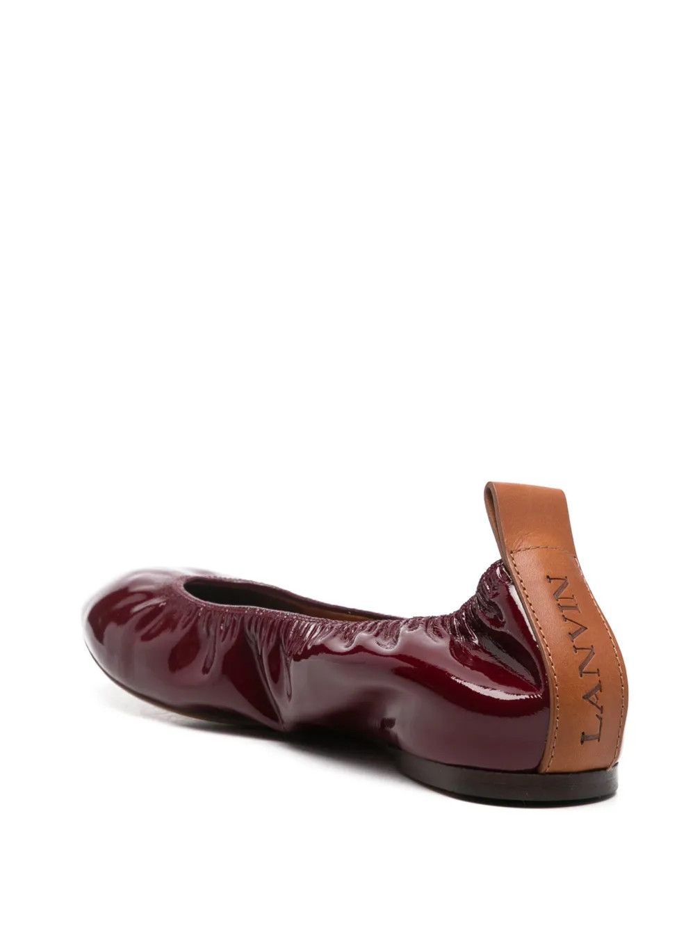 Lanvin o1y0326 Ballet Flats in Burgundy Size US 6 / IT 36 - 3 Thumbnail