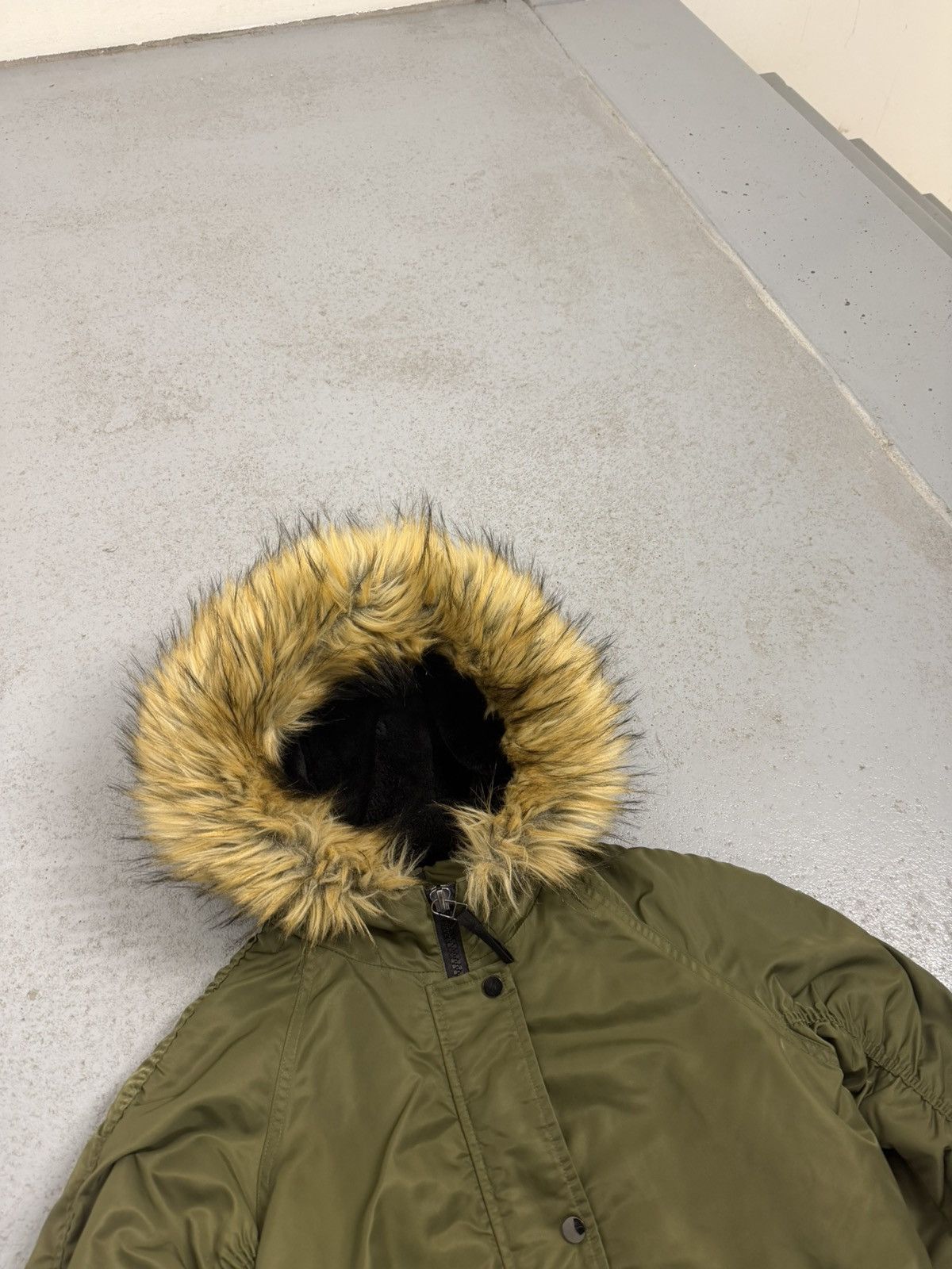 Other Y2K Fur Nylon Bomber Jacket Size XS / US 0-2 / IT 36-38 - 4 Thumbnail