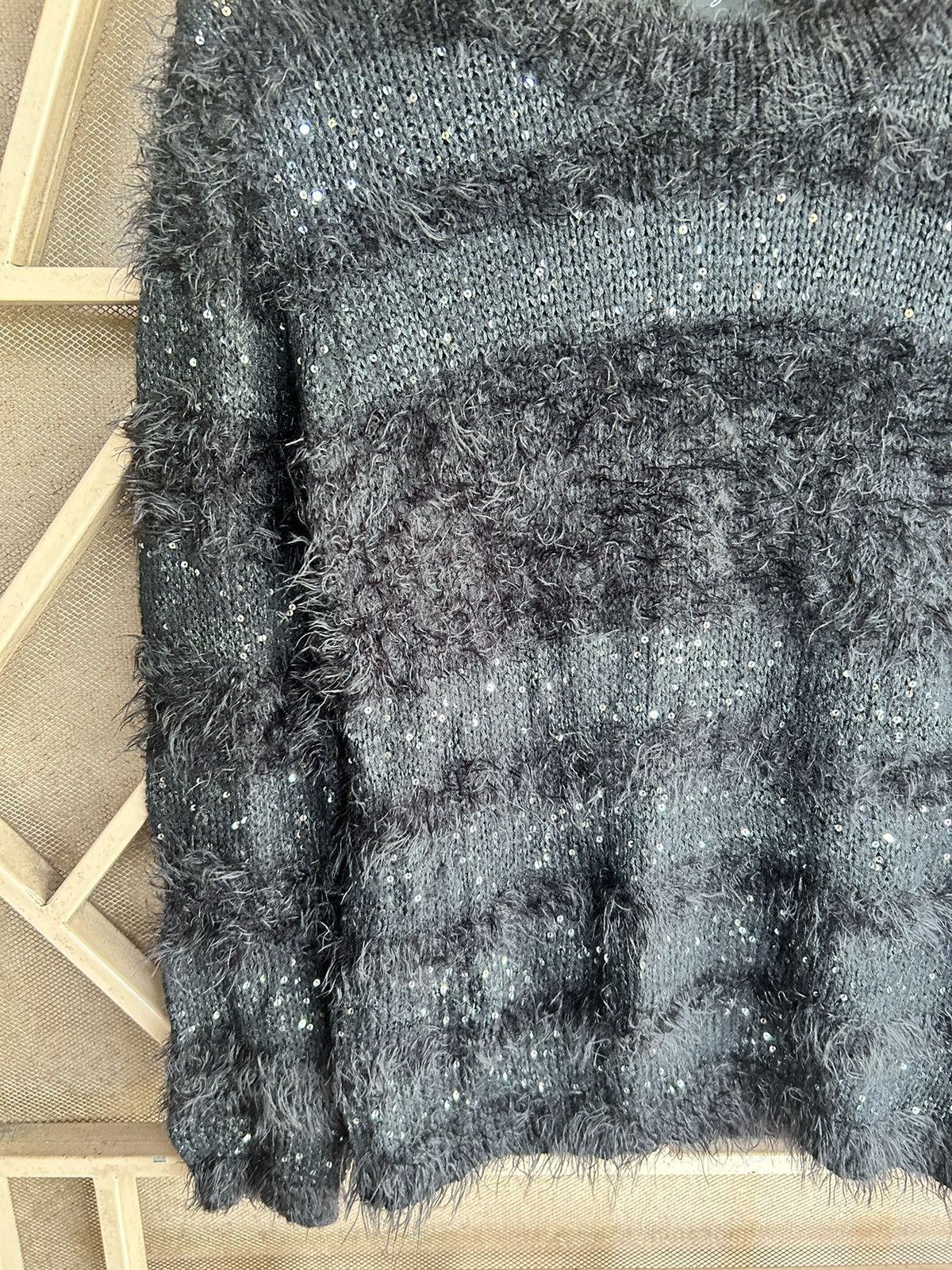 Issey Miyake × Japanese Brand 💸BINDINGOFFER💸 Antigiano Knit Fluzzy Mohair Glitter style Size US M / EU 48-50 / 2 - 2 Thumbnail