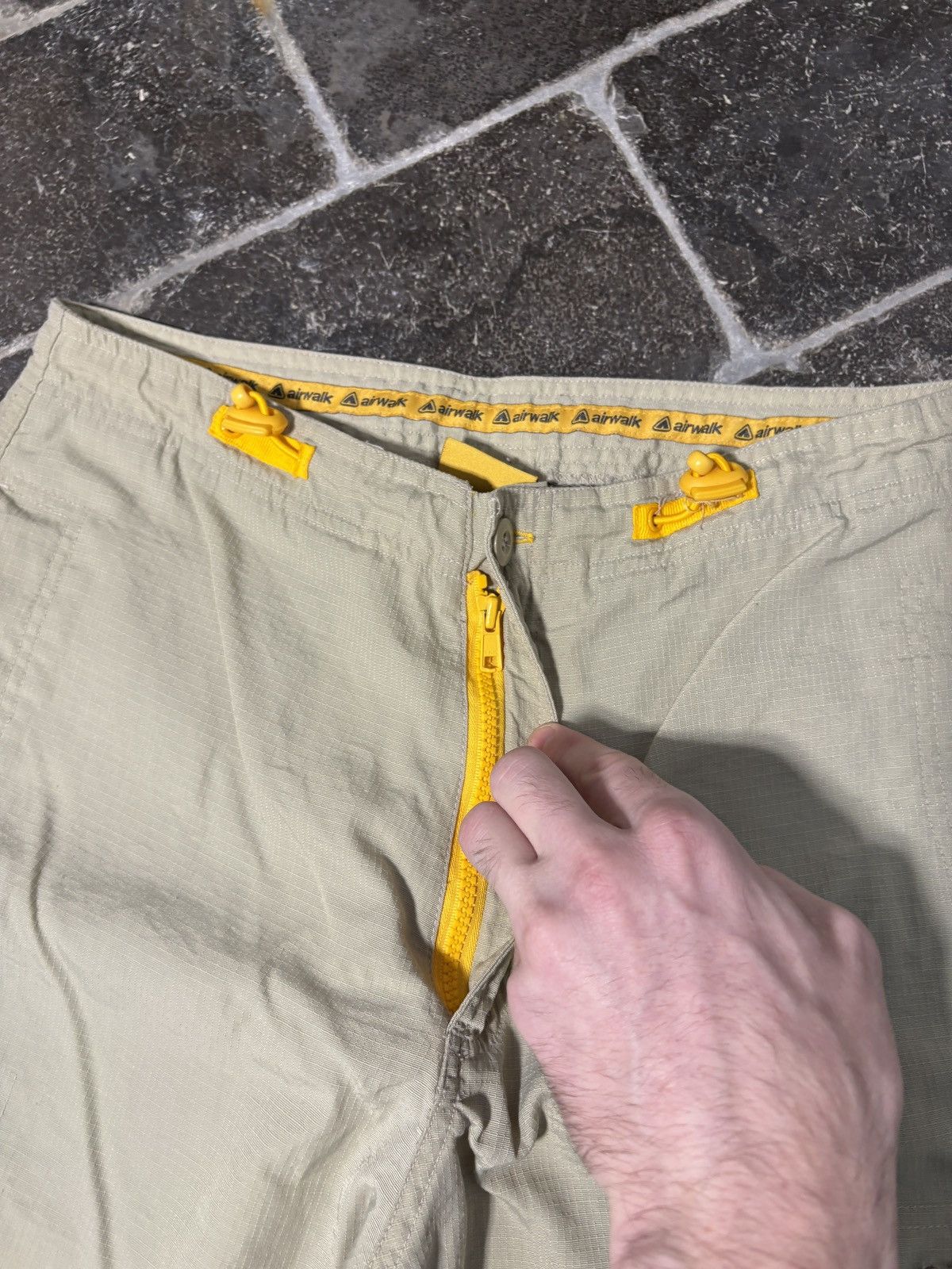 Airwalk 90s AirWalk Cargo Pants Vintage Ripstop Multi Drawstring Size US 30 / EU 46 - 8 Thumbnail