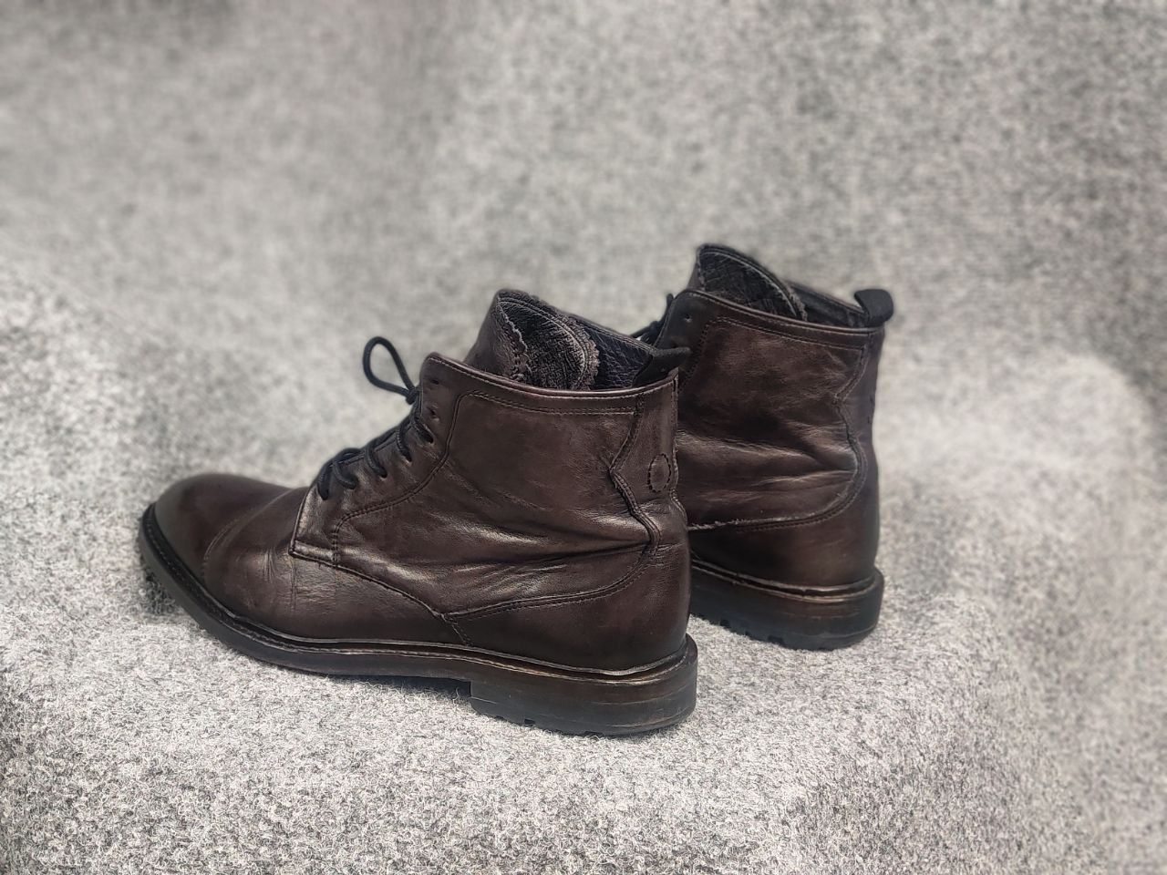 Oliver Sweeney Oliver Sweeney Dark Brown Calf Leather Derby Combat Boots Size US 10.5 / EU 43-44 - 7 Thumbnail
