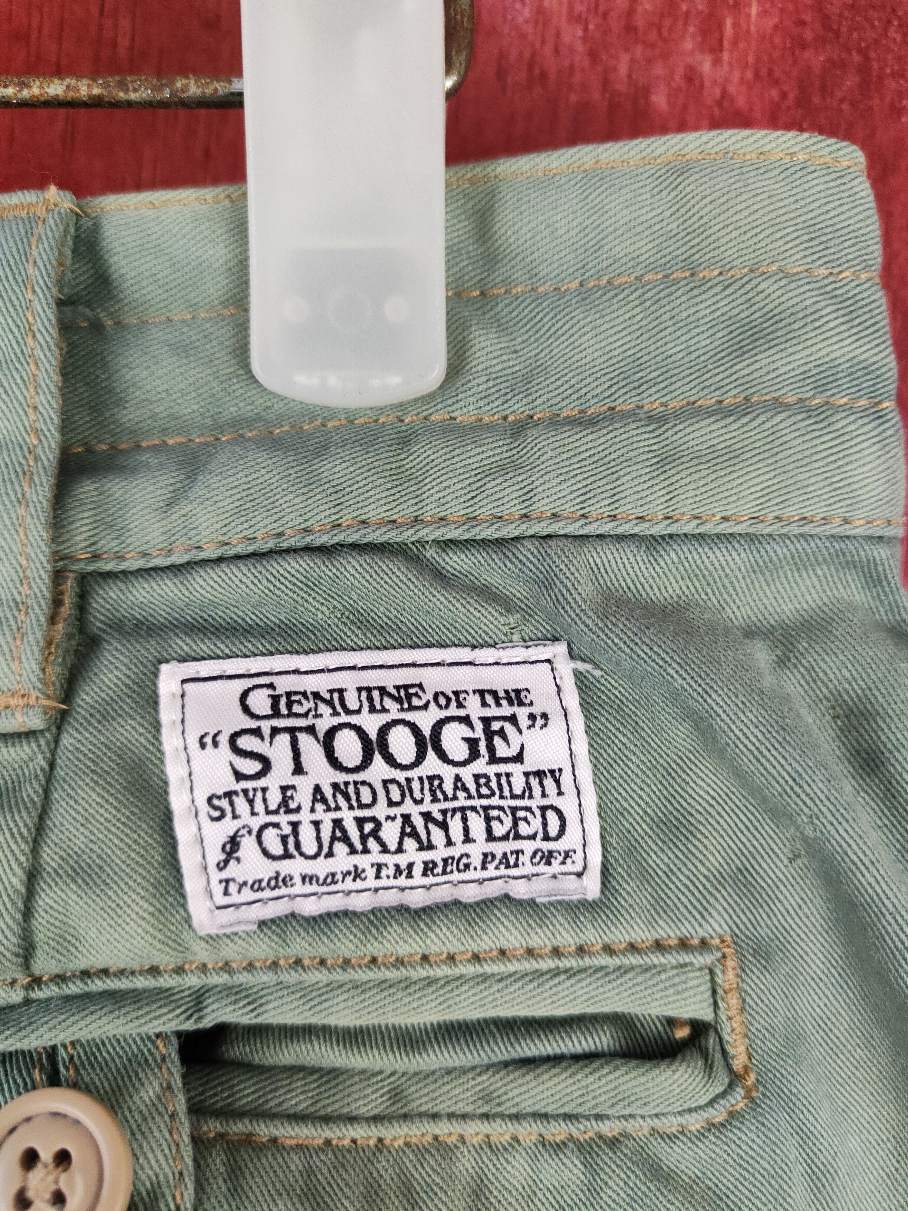 Japanese Brand Stooge&co Green Faded Multipocket Cargo Pants #S2014 Size US 30 / EU 46 - 12 Thumbnail