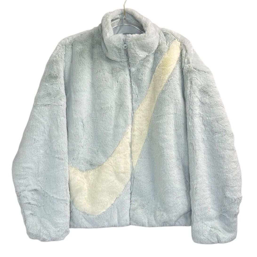 Nike Nike Women's Luxe Faux Fur Sportswear Jacket (DO3791-025) Size M / US 6-8 / IT 42-44 - 2 Thumbnail