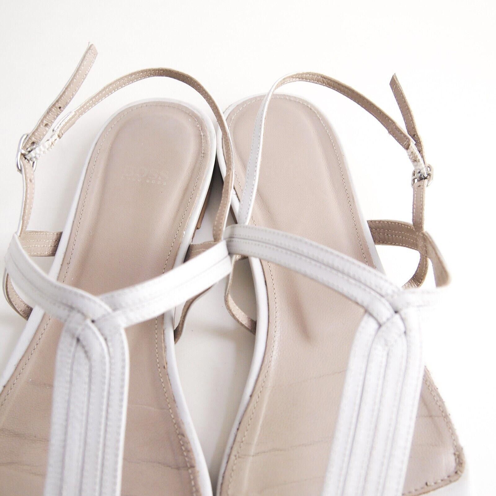 Hugo Boss Hugo Boss Thong Slingback Sandals Ivory Leather US 9 EU 39 Size US 9 / IT 39 - 4 Thumbnail