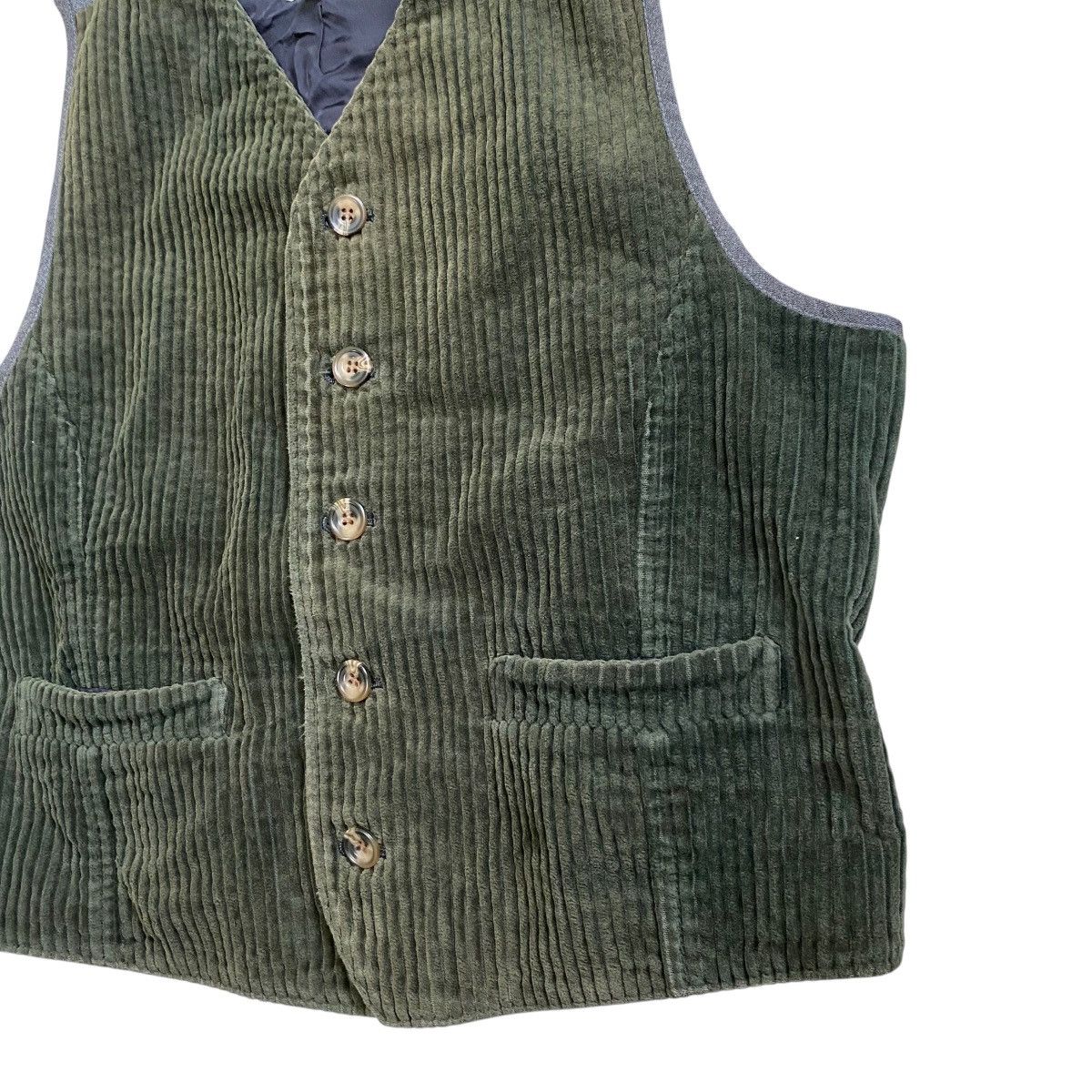Dries Van Noten × Vintage 💥 VTG DRIES VAN NOTEN CORDUROY BUTTON VEST Size US S / EU 44-46 / 1 - 2 Thumbnail