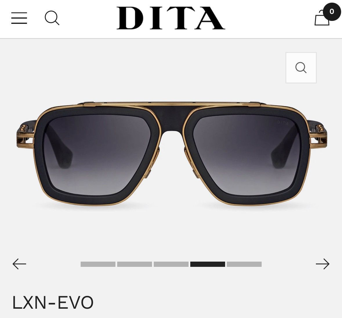 Dita DITA LXV-EVO Black / Gold Size 38 - 1 Thumbnail