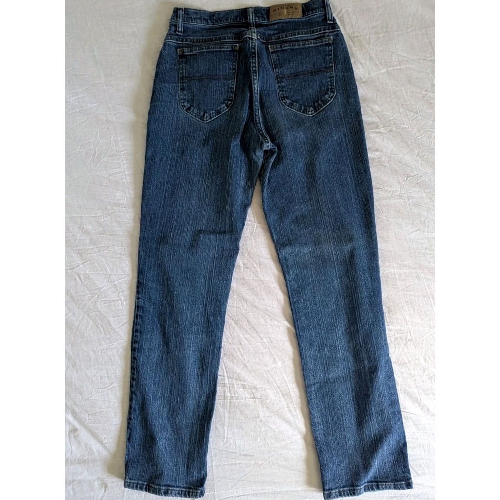 Vintage VINTAGE Riders Jeans Women Medium Wash Mid Rise Straight Leg 5-Pocket Denim 90s Theme Blue Cotton Regular Inseam 30in Size 30" / US 8 / IT 44 - 3 Thumbnail