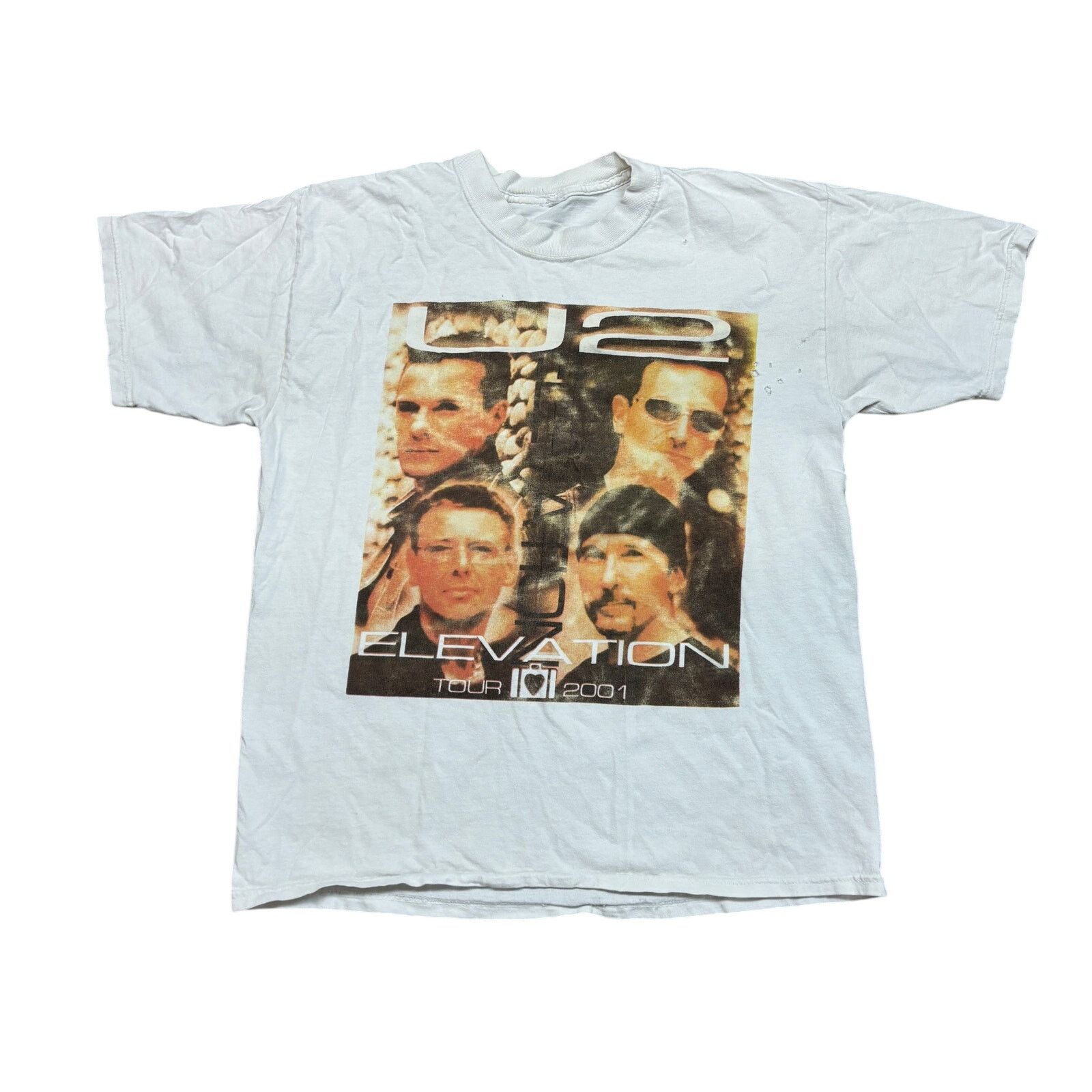 Band Tees × Vintage Vintage 2001 U2 Elevation Tour Band T Shirt Men's Large Bono Size US L / EU 52-54 / 3 - 1 Thumbnail