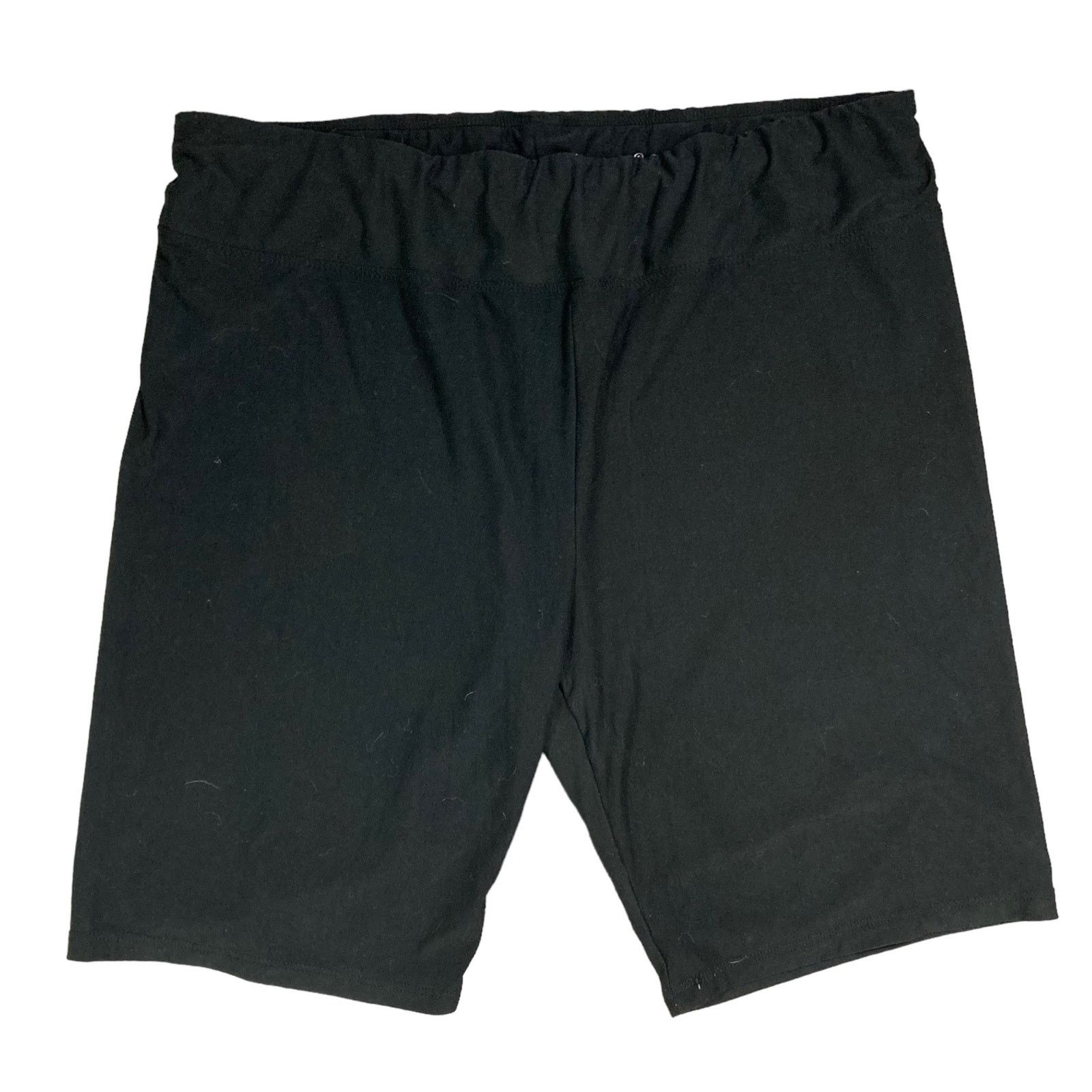 Other Terra & Sky Women's Plus Size 2X Black Stretch Biker Shorts Size 34" / US 12 / IT 48 - 1 Thumbnail