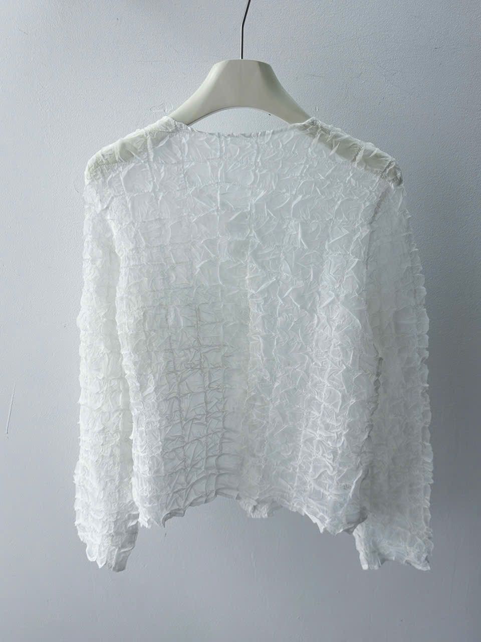 Yoshiyuki Konishi Yoshiki Hishinuma Peplum Pleated Blouse Size S / US 4 / IT 40 - 2 Thumbnail