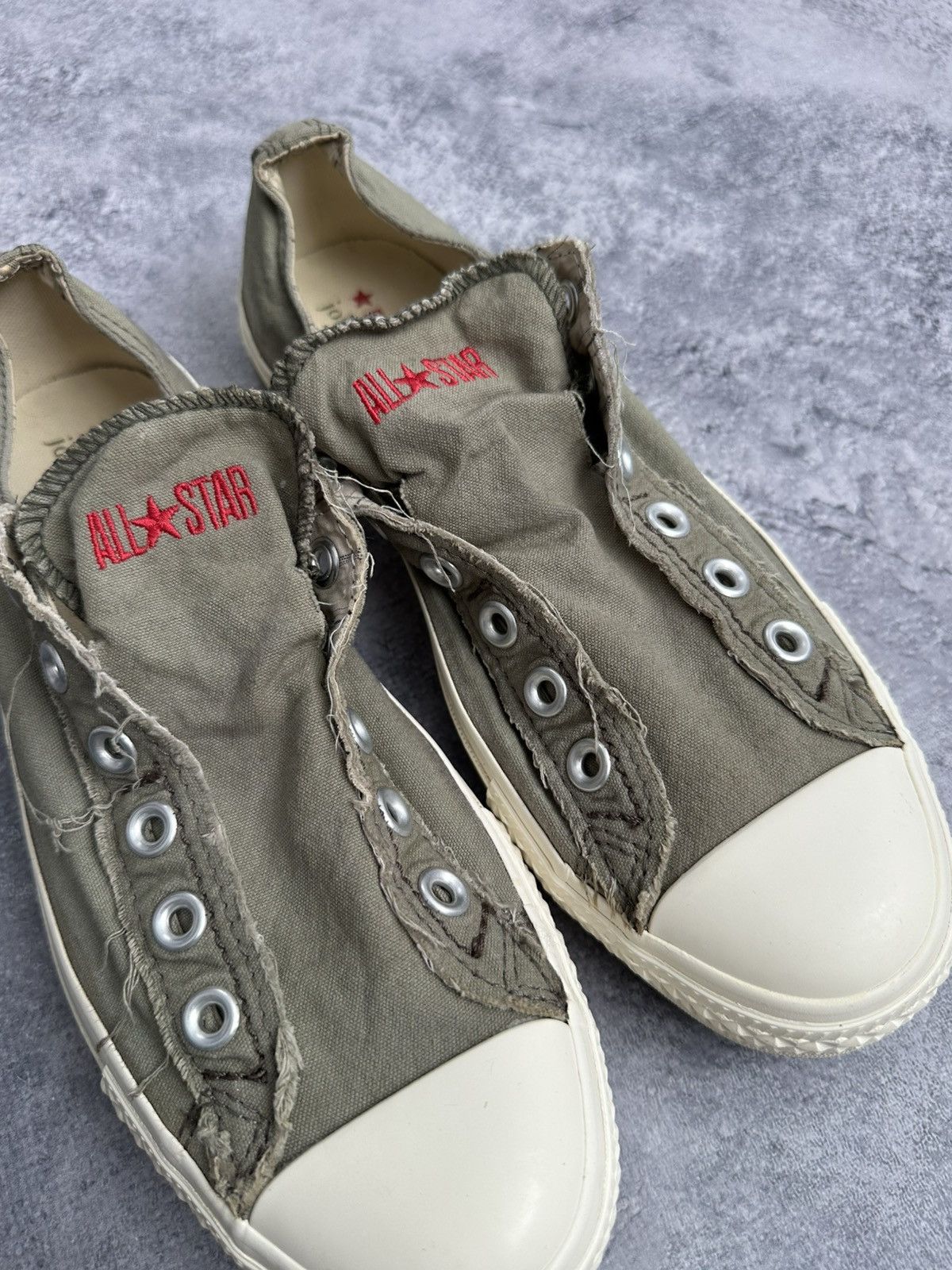 Converse × John Varvatos 🚨Rare Converse John Varvatos Low Top Sneakers Green Shoes Size US 7 / EU 40 - 16 Thumbnail
