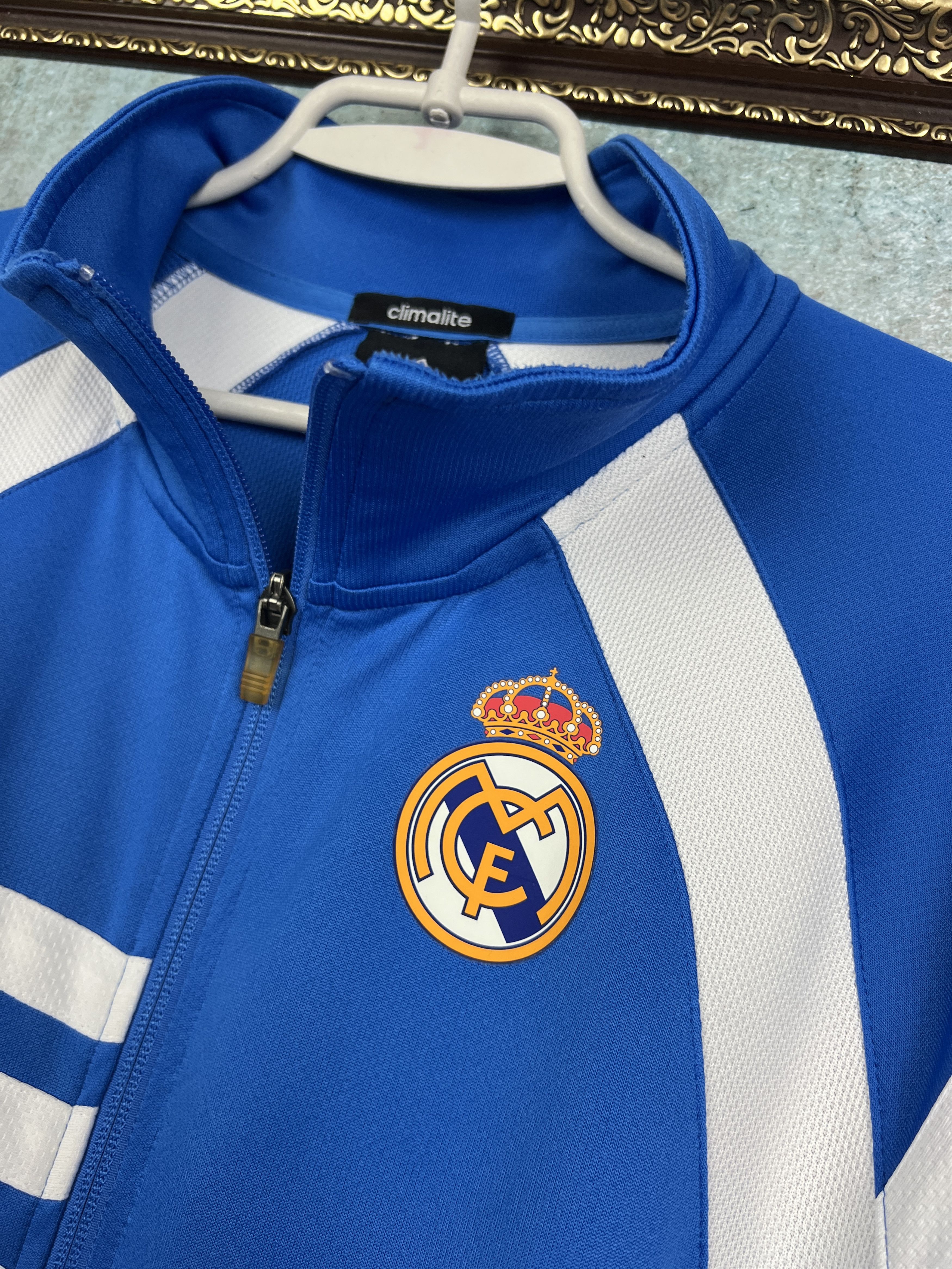 Adidas Vintage Adidas Real Madrid Football Jacket Soccer Track Top Size US M / EU 48-50 / 2 - 5 Thumbnail