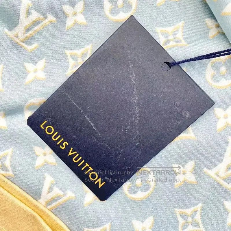 Louis Vuitton Louis Vuitton Light Blue Cotton Dress for Women . Size S / US 4 / IT 40 - 5 Thumbnail
