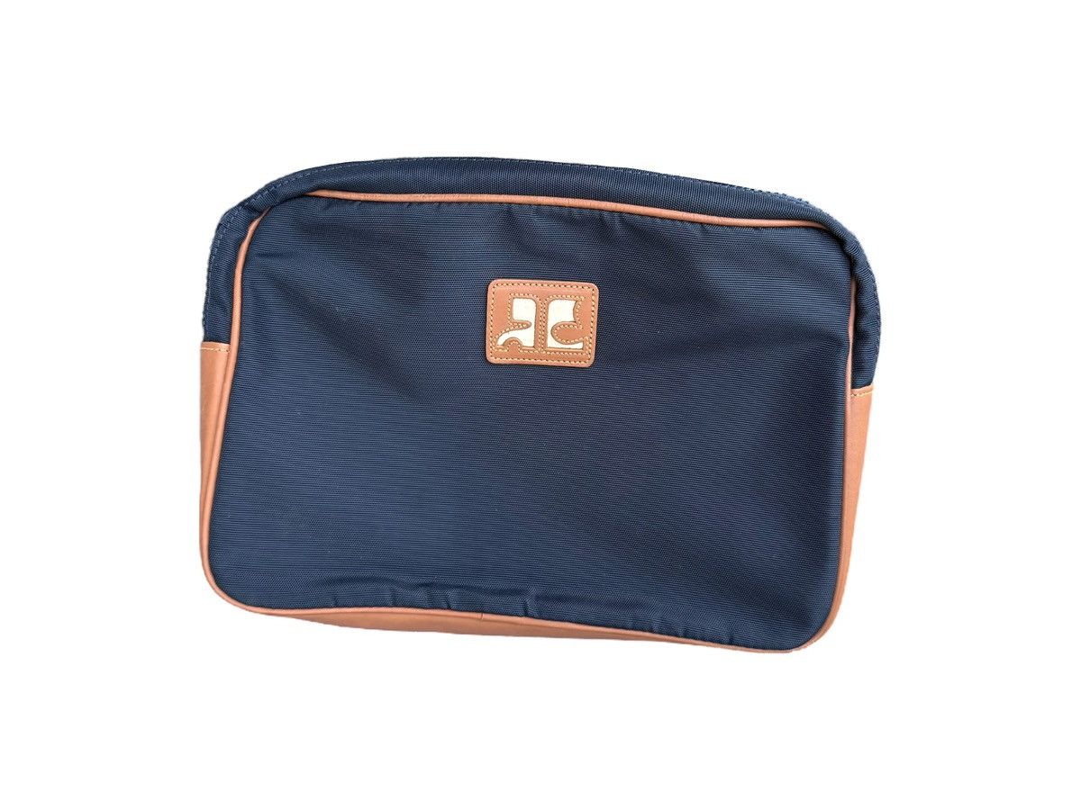 Courreges Vintage Courreges Logo Nylon Canvas Travel Bag & Pouch Bag Size ONE SIZE - 7 Thumbnail