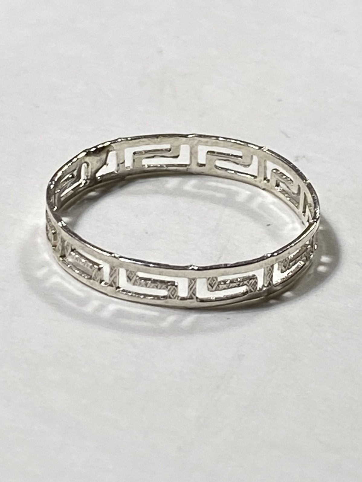 Japanese Brand × Jewelry × Vintage Vintage Greek Key Sterling Silver Ring Japanese Brand Size ONE SIZE - 2 Thumbnail
