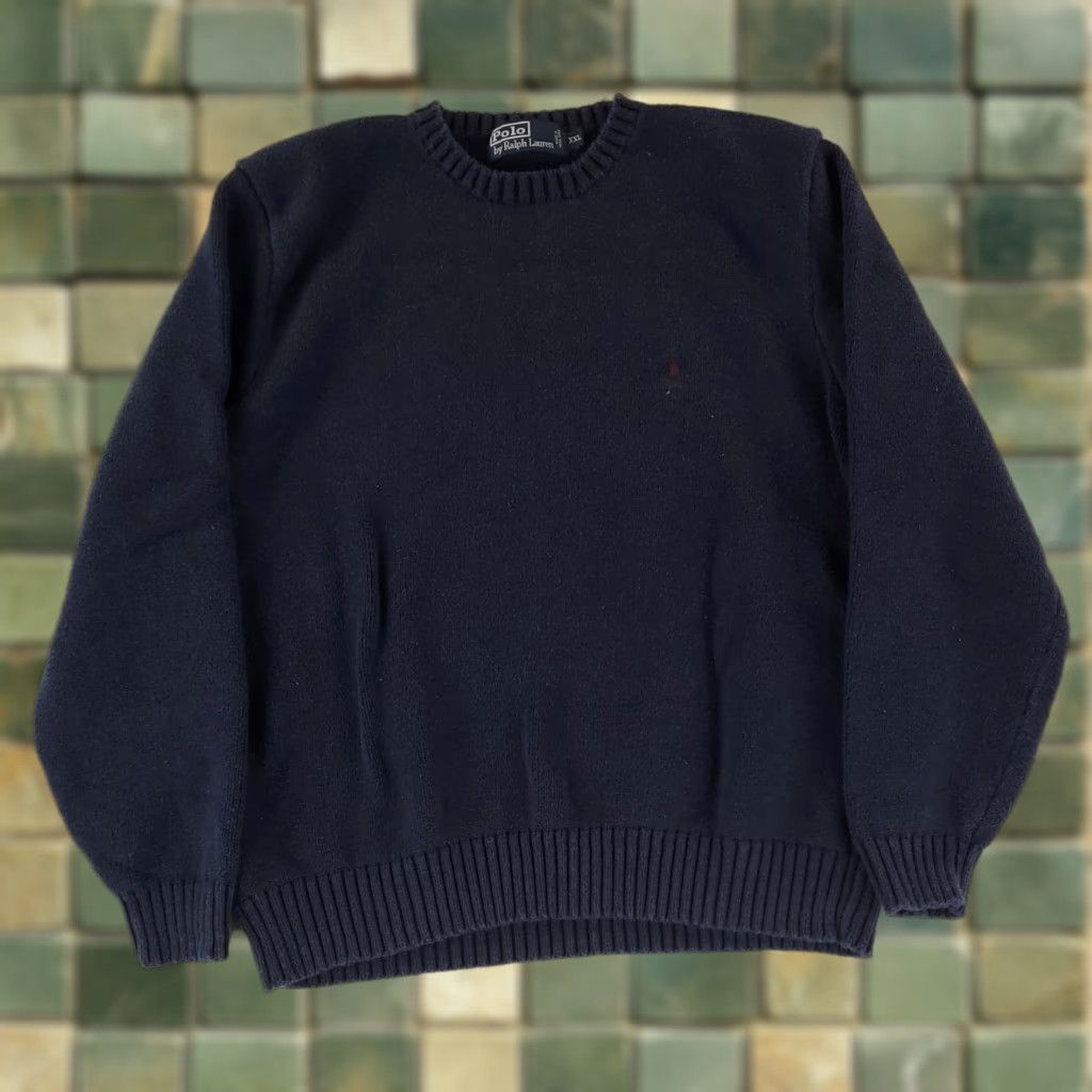 Polo Ralph Lauren Polo Ralph Lauren Sweater Cotton Crew Neck Long Sleeve Blue Mens XXL Pullover Clothing Men 2XL Size US XXL / EU 58 / 5 - 1 Thumbnail