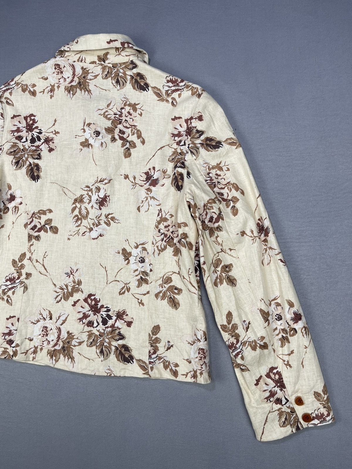 Laura Ashley LAURA ASHLEY FLORAL CROP TOP BLOUSE Size M / US 6-8 / IT 42-44 - 10 Thumbnail
