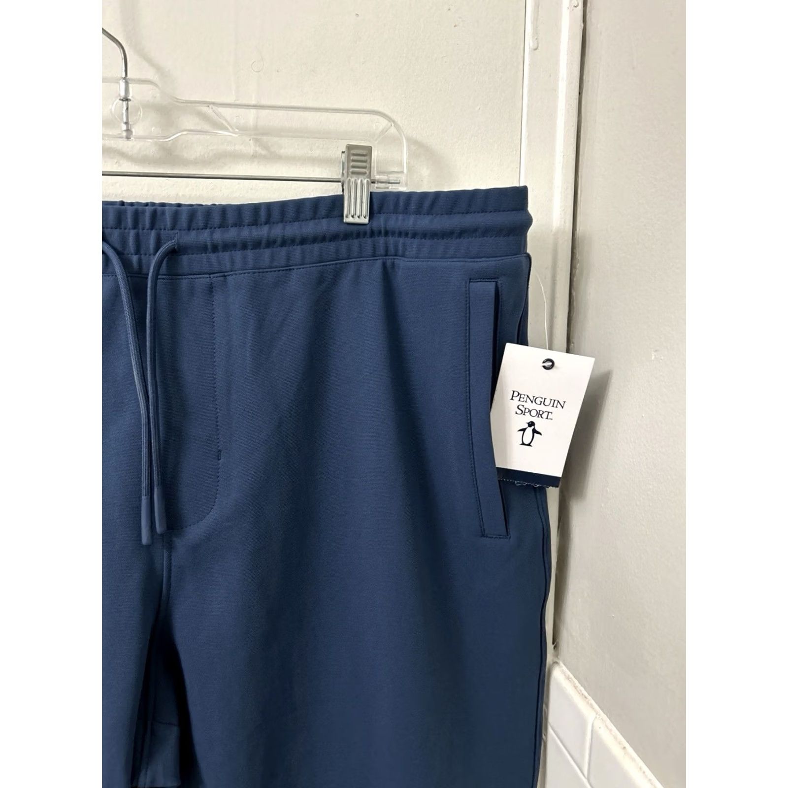 Original Penguin Penguin Original Sport Pants Mens 2XL Blue Jogger Track Athletic Performance Stretch NWT Size US 39 - 4 Thumbnail