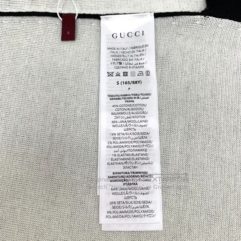 Gucci Gucci Black logo letter inlaid cotton round-neck short-sle Size S / US 4 / IT 40 - 6 Thumbnail