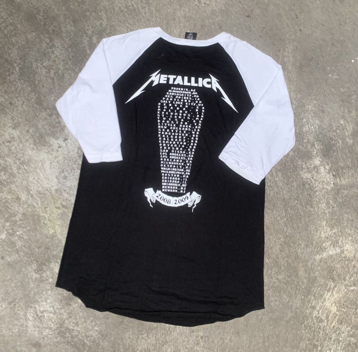 Metallica × Vintage Vintage Metallica Shirt Seek And Destroy Raglan Shirt Size US L / EU 52-54 / 3 - 2 Thumbnail