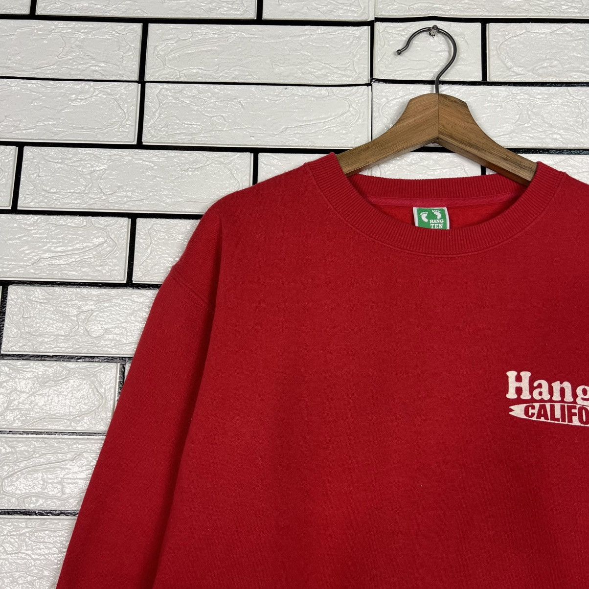 Hang Ten HANG TEN Big Logo Surfing Sweatshirt Crewneck #4042-C184 Size US M / EU 48-50 / 2 - 5 Thumbnail