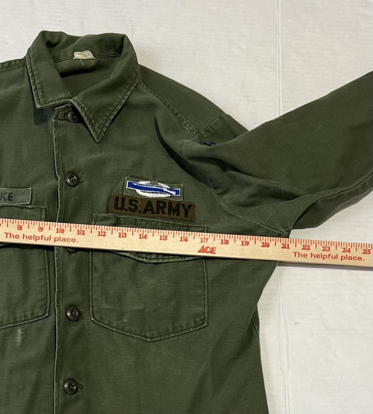 Other Vintage Vietnam War Us Army Shirt Green Og 107 Compact Size US M / EU 48-50 / 2 - 5 Thumbnail