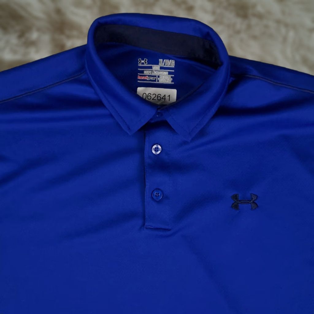 Under Armour Under Armour Polo Shirt Mens XL Blue Golf Casual Short Sleeve Shirt Size US XL / EU 56 / 4 - 1 Thumbnail
