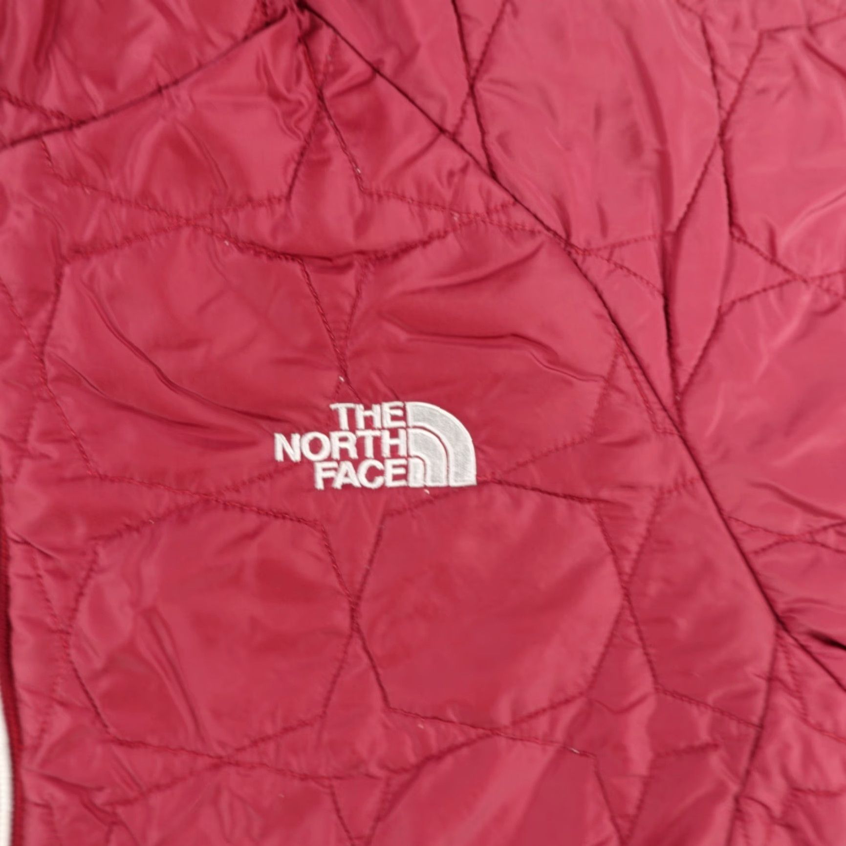 The North Face The North Face Jacket Womens Medium Red Quilted Puffer Coat Full Zip Up Size M / US 6-8 / IT 42-44 - 3 Thumbnail
