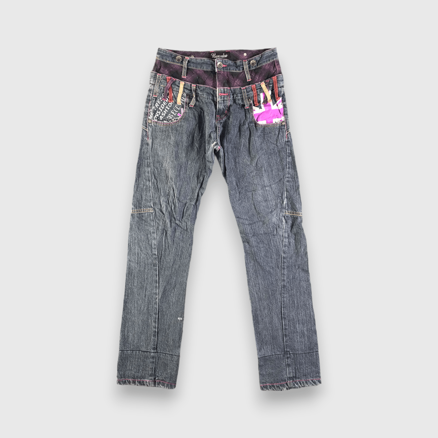 Japanese Brand Vintage Double Waist Jeans-J4557 Size US 30 / EU 46 - 1 Thumbnail