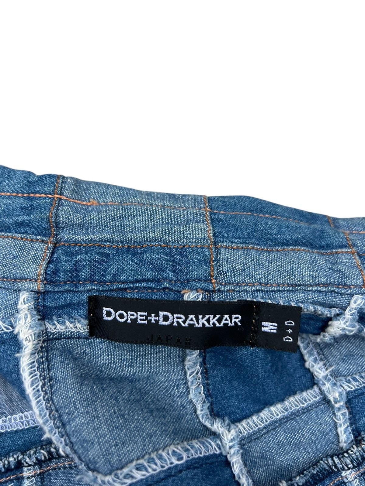 14th Addiction Dope + Drakkar Japan Patchwork Denim Heavy Shirt Size US M / EU 48-50 / 2 - 12 Thumbnail