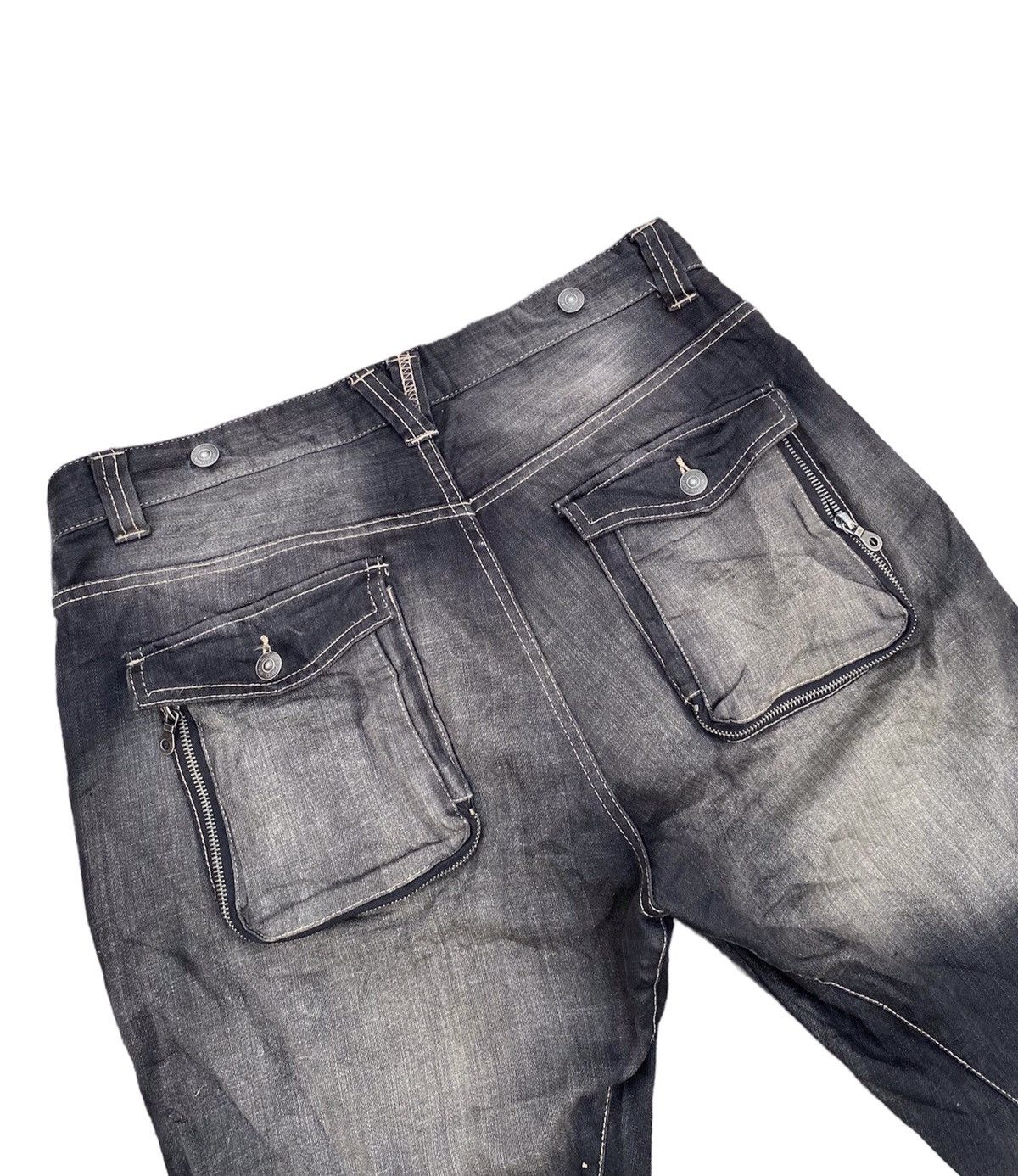 PPFM PPFM Rare Twril Punk MultiPocket Denim pants Size US 36 / EU 52 - 3 Thumbnail