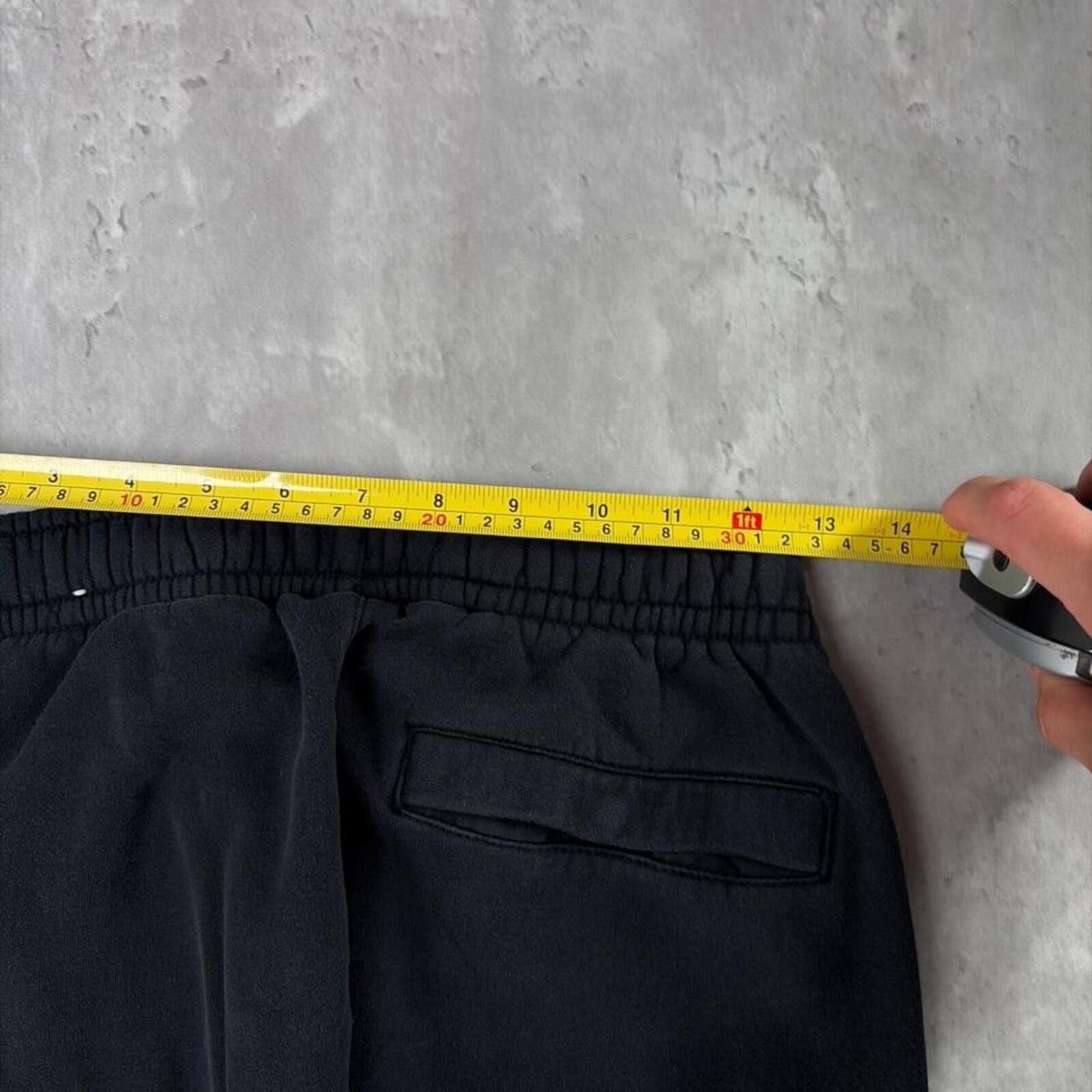 Nike Y2K Black Nike Swoosh Grunge Loose Skater Sweatpants Size US 30 / EU 46 - 6 Thumbnail