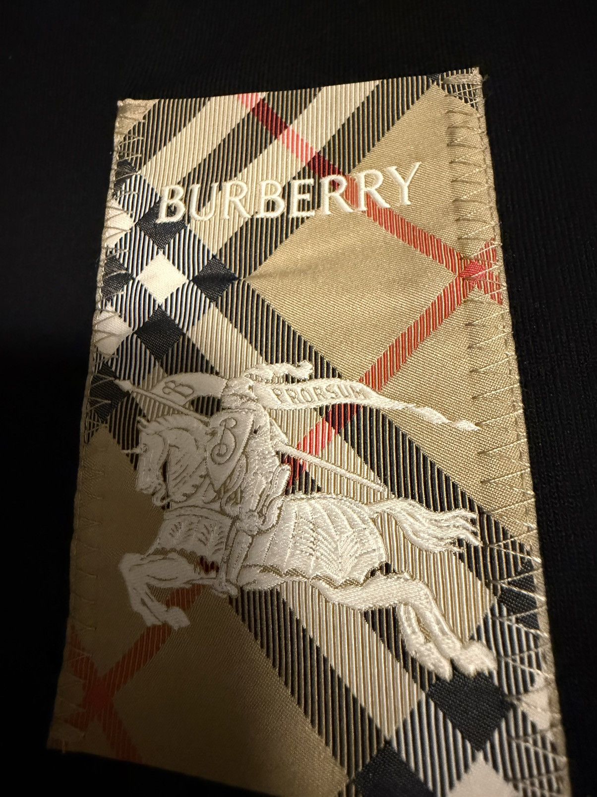 Burberry Burberry Check Label Cotton T-shirt Size US M / EU 48-50 / 2 - 4 Thumbnail