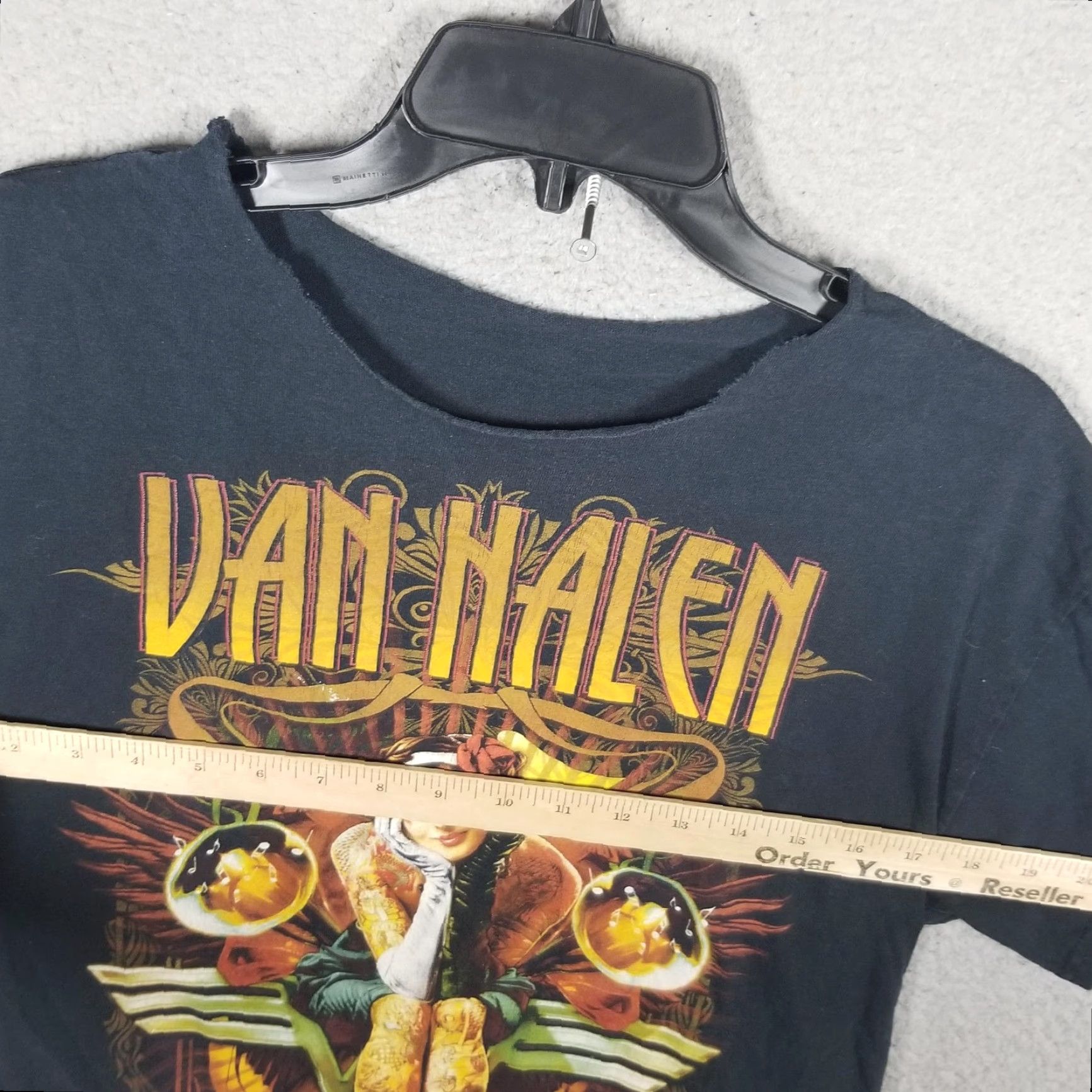 Vintage VINTAGE Van Halen Tattoo Tour Concert Band Shirt Small Rock Goth Graphic Print Crew Neck Mens S Black Size US S / EU 44-46 / 1 - 5 Thumbnail