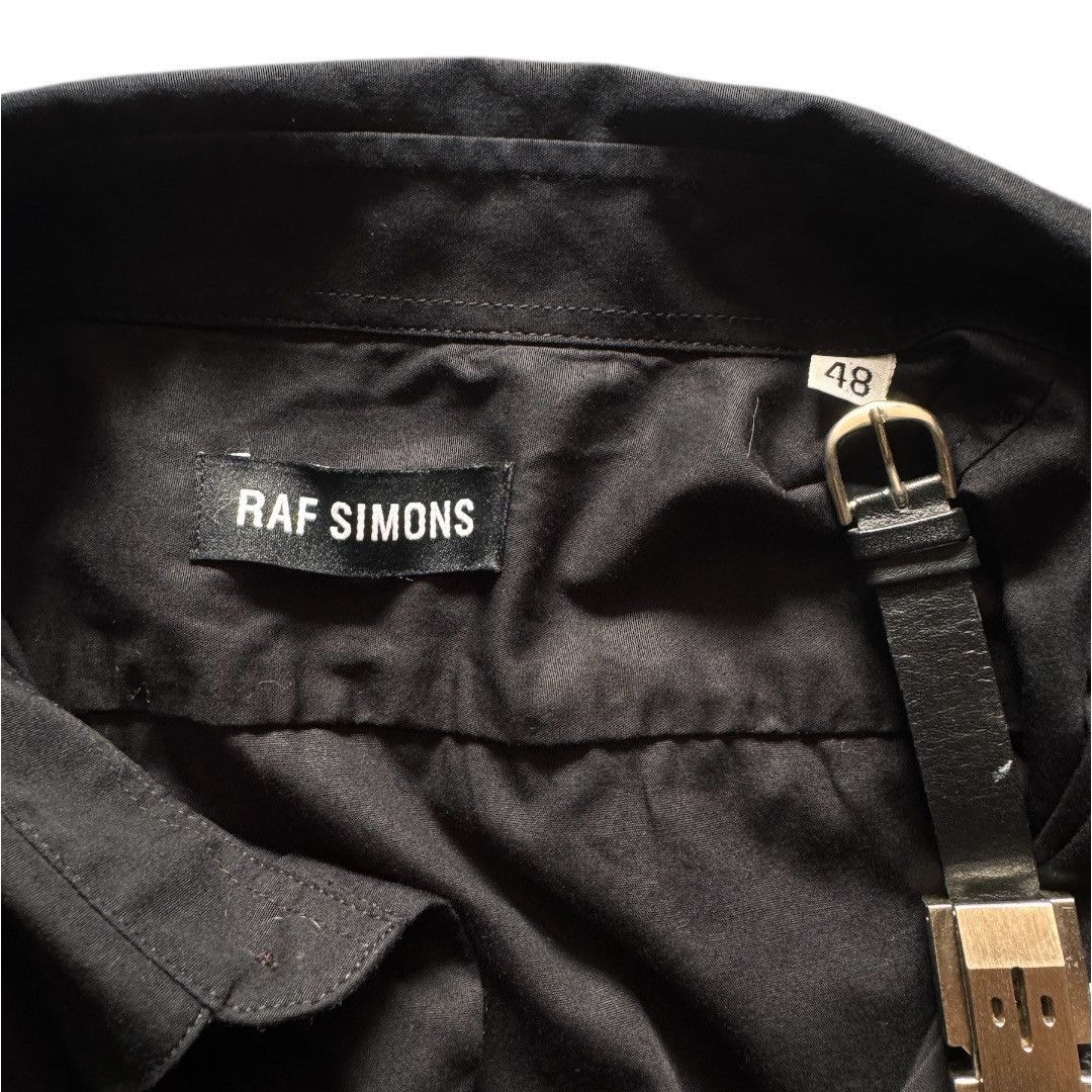 Raf Simons Raf Simons Black Darted Double Collar Oxford Shirt Size US M / EU 48-50 / 2 - 9 Thumbnail