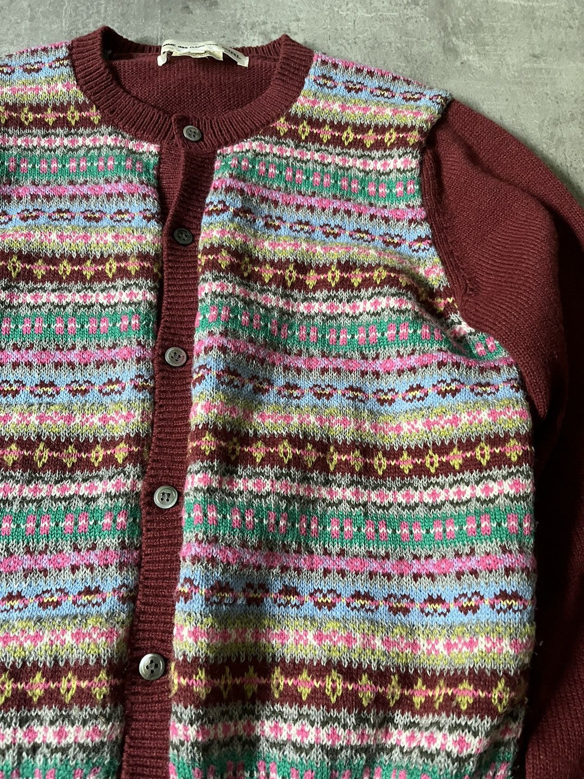 Comme des Garcons × Japanese Brand Comme des Garcons GIRL wool multicolor cardigan Size M / US 6-8 / IT 42-44 - 5 Thumbnail