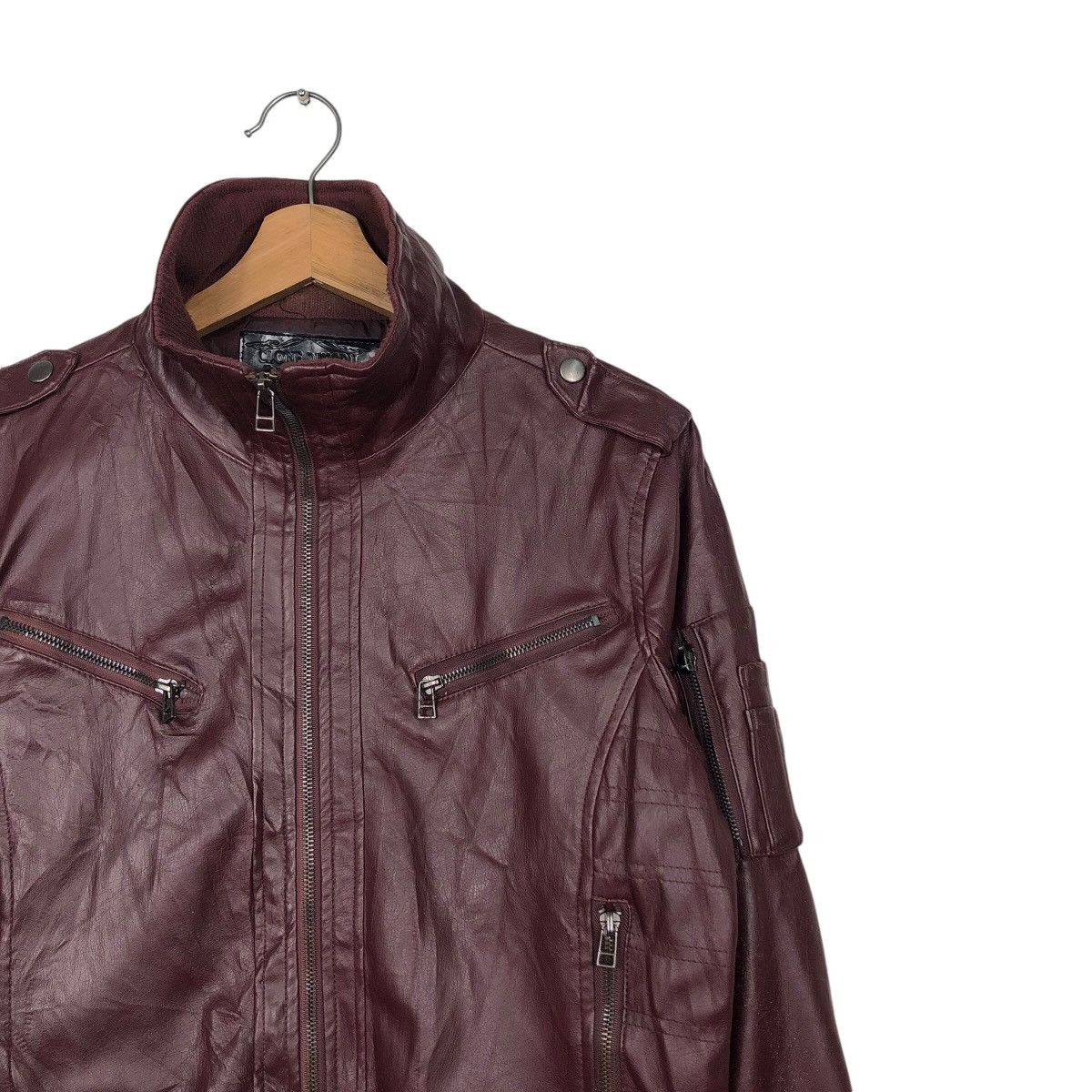 Japanese Brand 📌Vintage Biker Leather Jacket Clone Devgrun Size US M / EU 48-50 / 2 - 7 Thumbnail