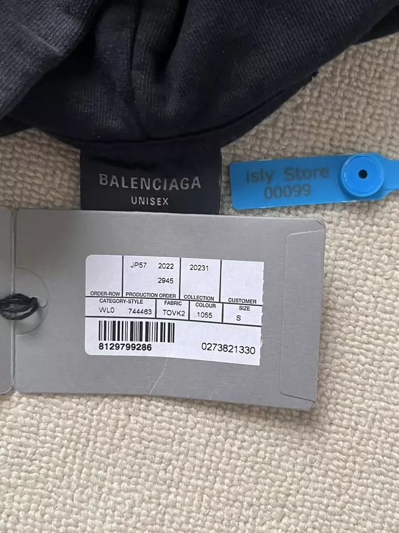 Balenciaga Balenciaga SS23 Letter Printed Casual Hooded Sweatshirt Lo Size US S / EU 44-46 / 1 - 4 Thumbnail