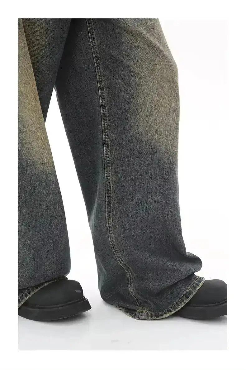 Japanese Brand Washed Street Casual Wide Leg Denim Pant Size US 32 / EU 48 - 6 Thumbnail