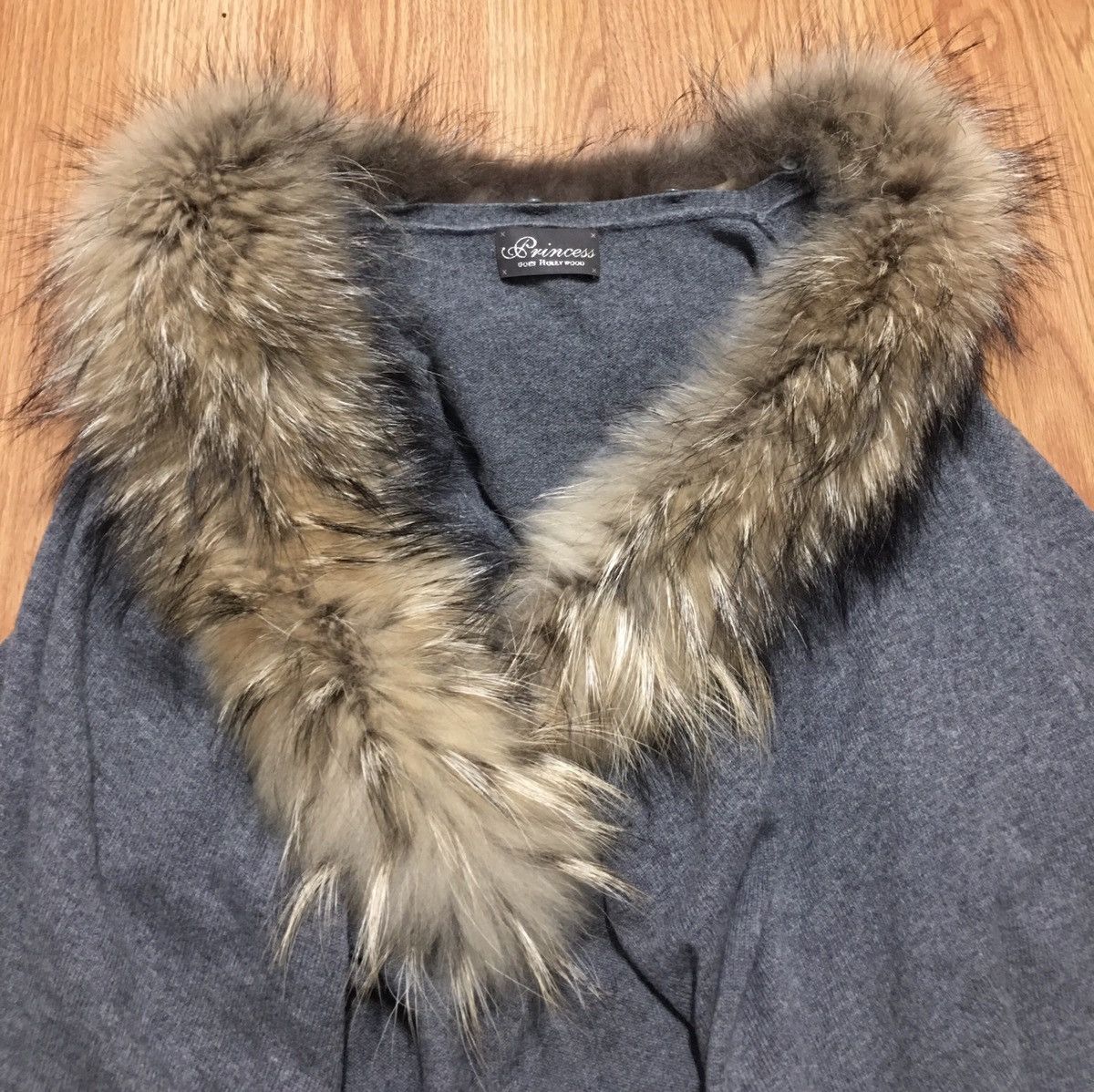 Designer Princess Goes Hollywood Cashmere Fur Cardigan Size EU 44 Size M / US 6-8 / IT 42-44 - 7 Thumbnail