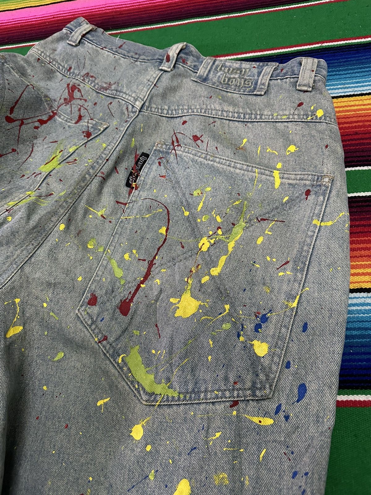JNCO Busy boys baggy art paint . Size US 34 / EU 50 - 10 Thumbnail