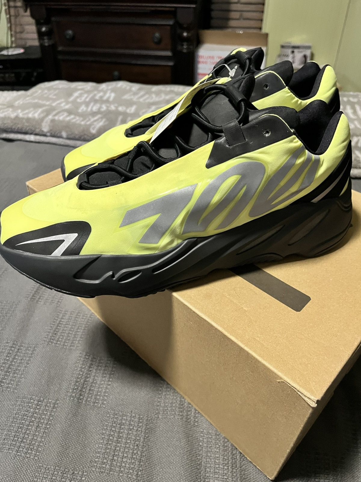 Adidas × Kanye West Adidas Yeezy Boost 700 MNVN, Phosphor Size US 13 / EU 46 - 1 Thumbnail