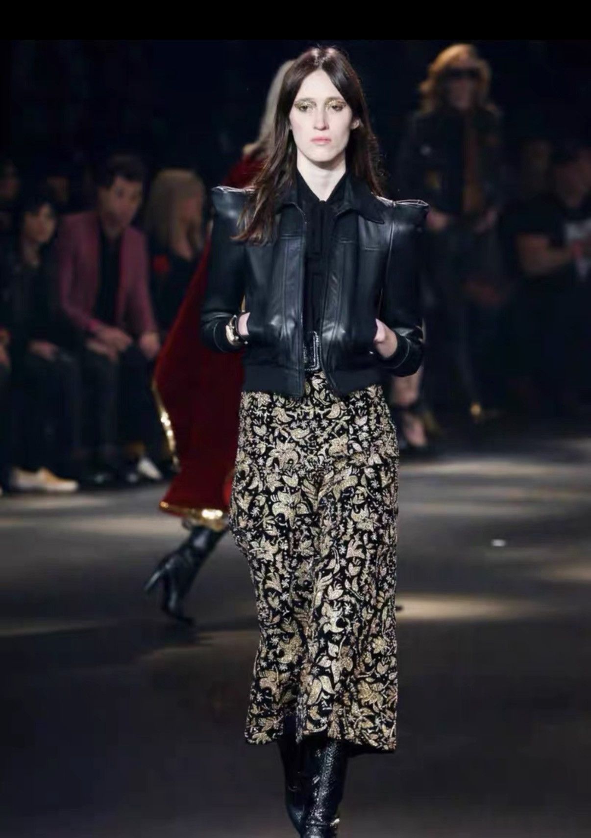 Saint Laurent Paris Saint Laurent (SLP) 16FW Silk "Black Knight" Bow Tie Shirt Size US S / EU 44-46 / 1 - 8 Thumbnail