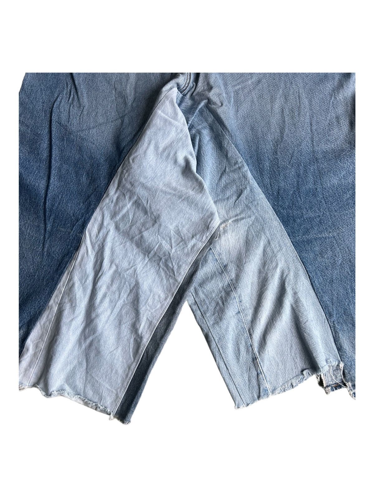 Levi's Vintage Clothing RARE Levi's 501 Reconstructed Baggy Jeans Suspender Overall Size US 38 / EU 54 - 11 Thumbnail