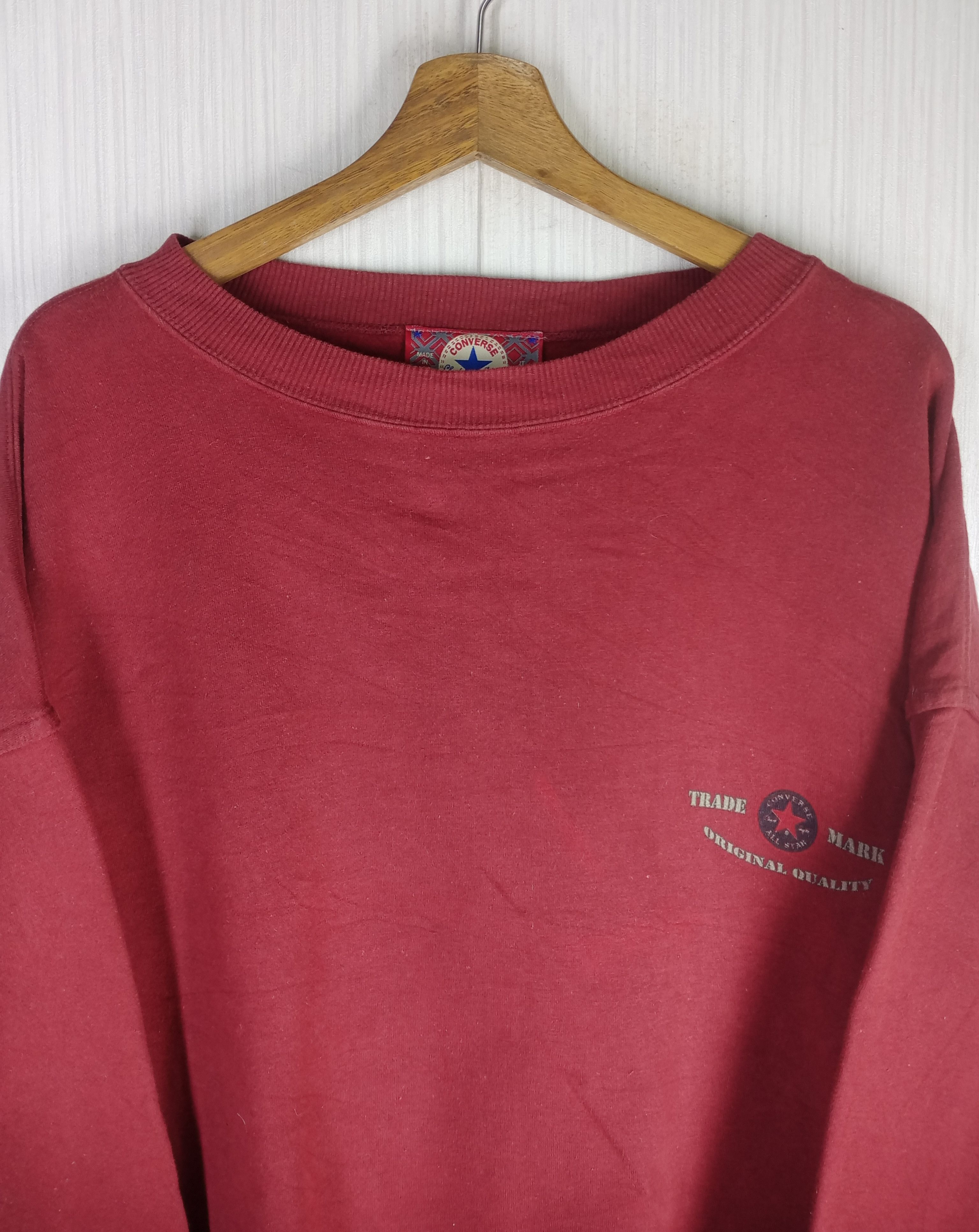 Converse Vintage 90s Converse All Star Chuck Taylor Sweatshirt Size US XL / EU 56 / 4 - 4 Thumbnail