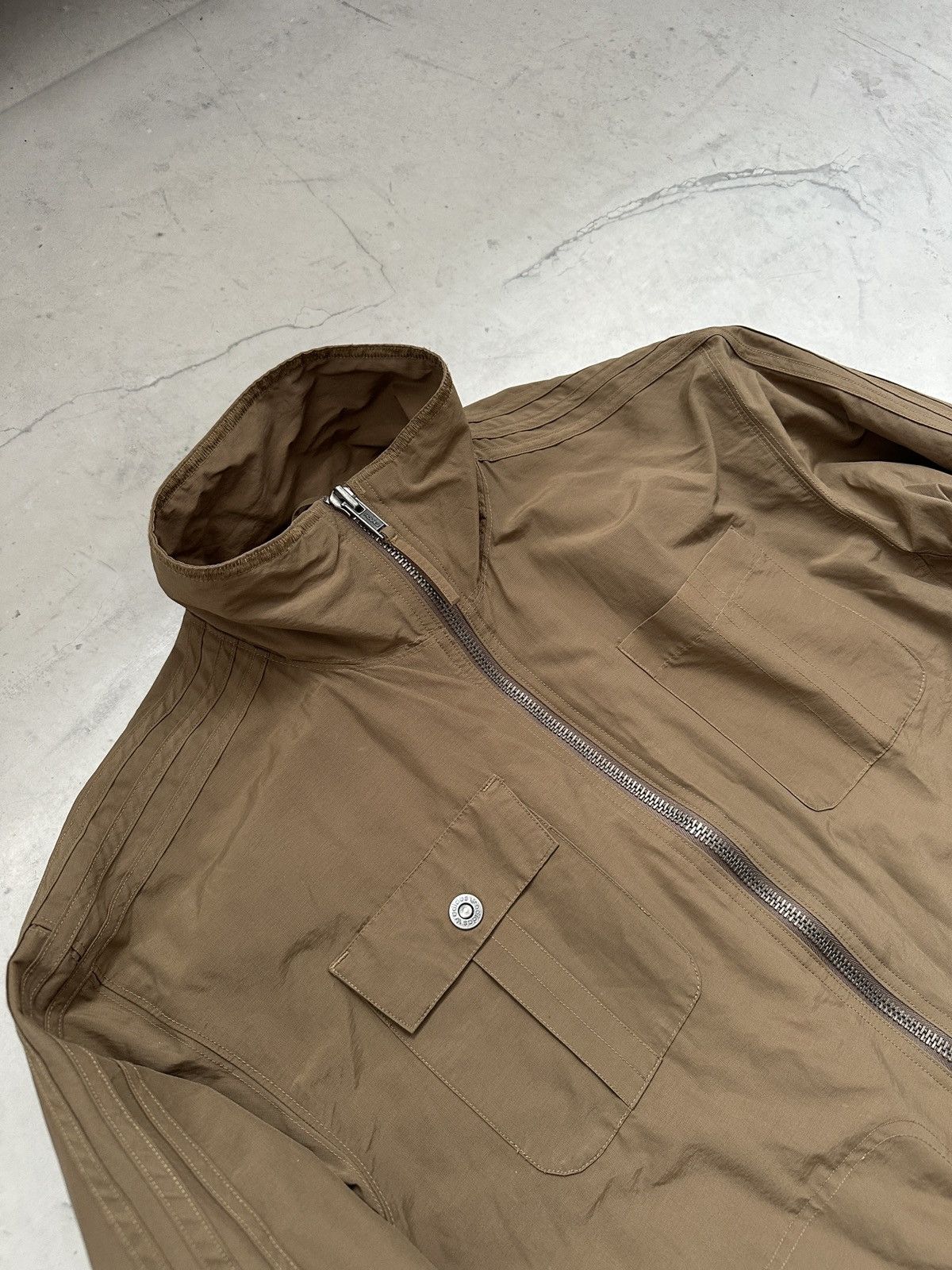 Adidas × Vintage 90s Vintage Adidas brown and khaki windbreaker light jacket Size US M / EU 48-50 / 2 - 7 Thumbnail
