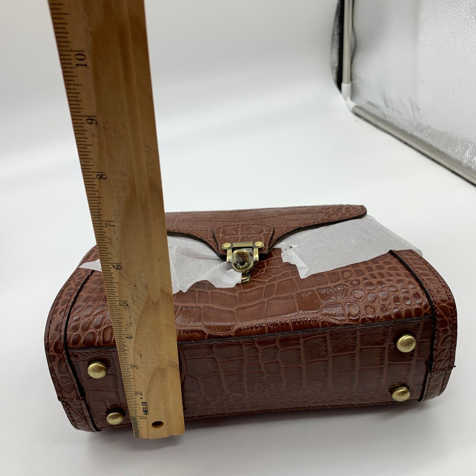 Other Patricia Nash Crossbody Leather Ashmore Satchel British Tan Size ONE SIZE - 10 Thumbnail